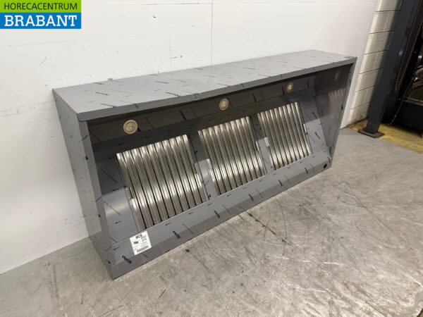 Stainless steel extractor hood Extractor hood with slatted filters Premium-line 200 cm Box model Horeca - Image 2
