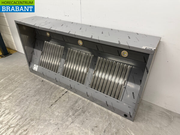 Stainless steel extractor hood Extractor hood with slatted filters Premium-line 200 cm Box model Horeca - Image 3