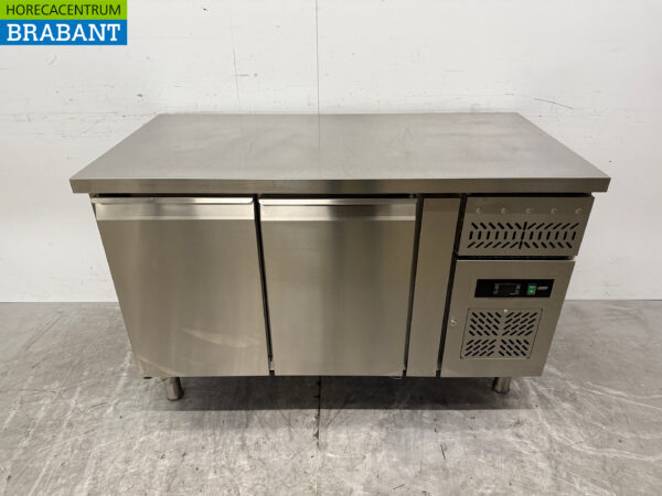 Stainless steel Maxxfrost Refrigerated Workbench 2 doors 136 cm 230V Horeca