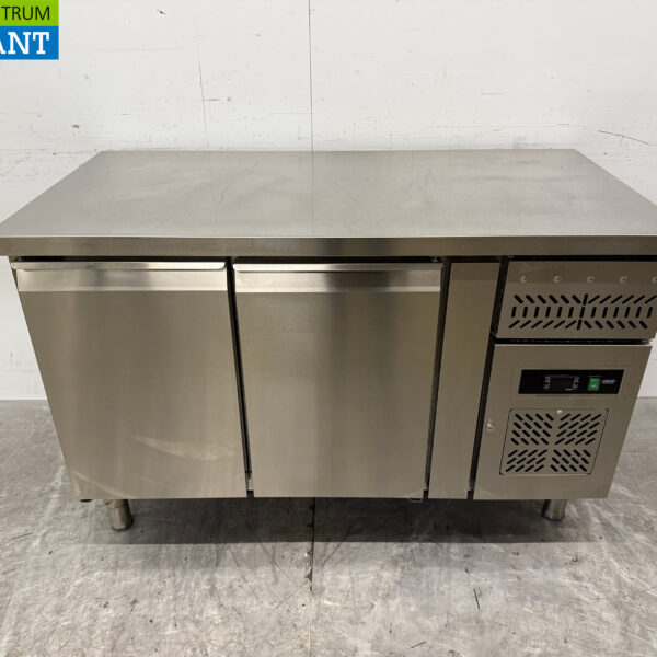 Stainless steel Maxxfrost Refrigerated Workbench 2 doors 136 cm 230V Horeca