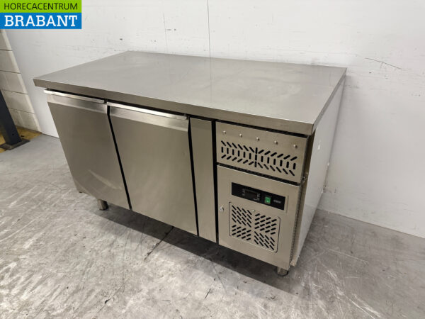 Stainless steel Maxxfrost Refrigerated Workbench 2 doors 136 cm 230V Horeca - Image 2