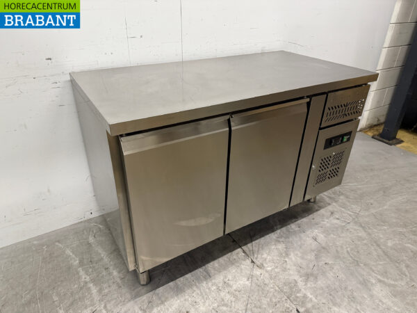 Stainless steel Maxxfrost Refrigerated Workbench 2 doors 136 cm 230V Horeca - Image 3