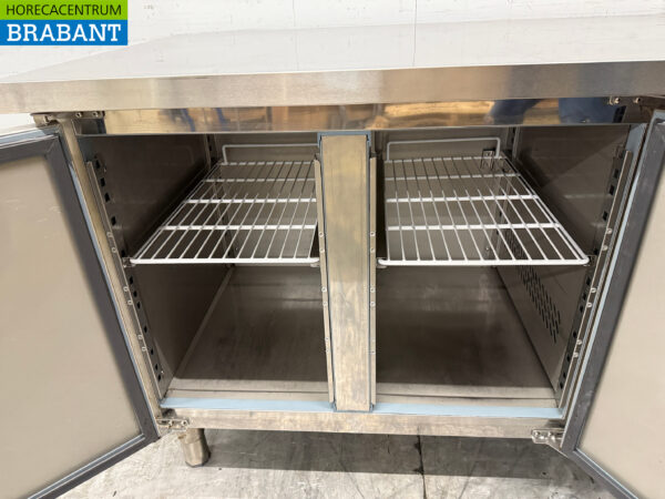 Stainless steel Maxxfrost Refrigerated Workbench 2 doors 136 cm 230V Horeca - Image 4