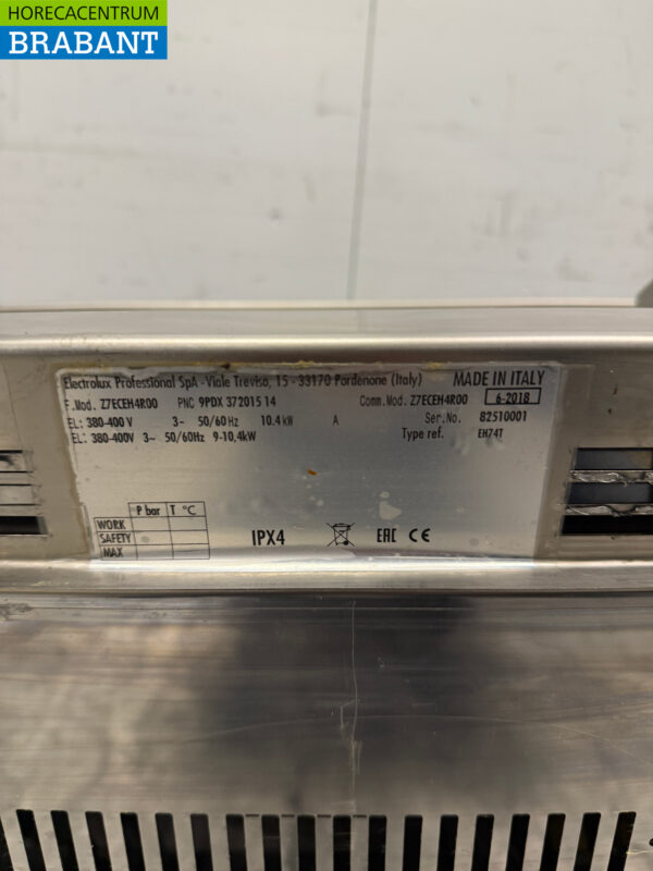 Stainless steel Zanussi 4 Burner Electric Stove 80 cm 400V Catering - Image 5
