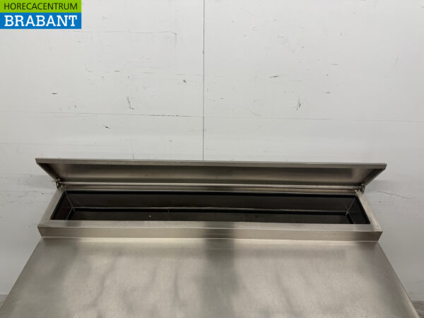 Stainless steel Amitek Saladette Refrigerated Workbench 3 Doors 136,5 cm 230V Horeca - Image 4