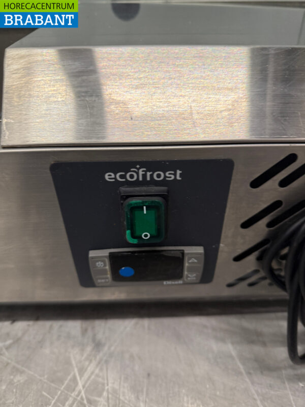 Stainless steel Ecofrost Set-up display case Set-up refrigerated display case saladière 10 x 1/4 GN 200 cm Horeca - Image 4