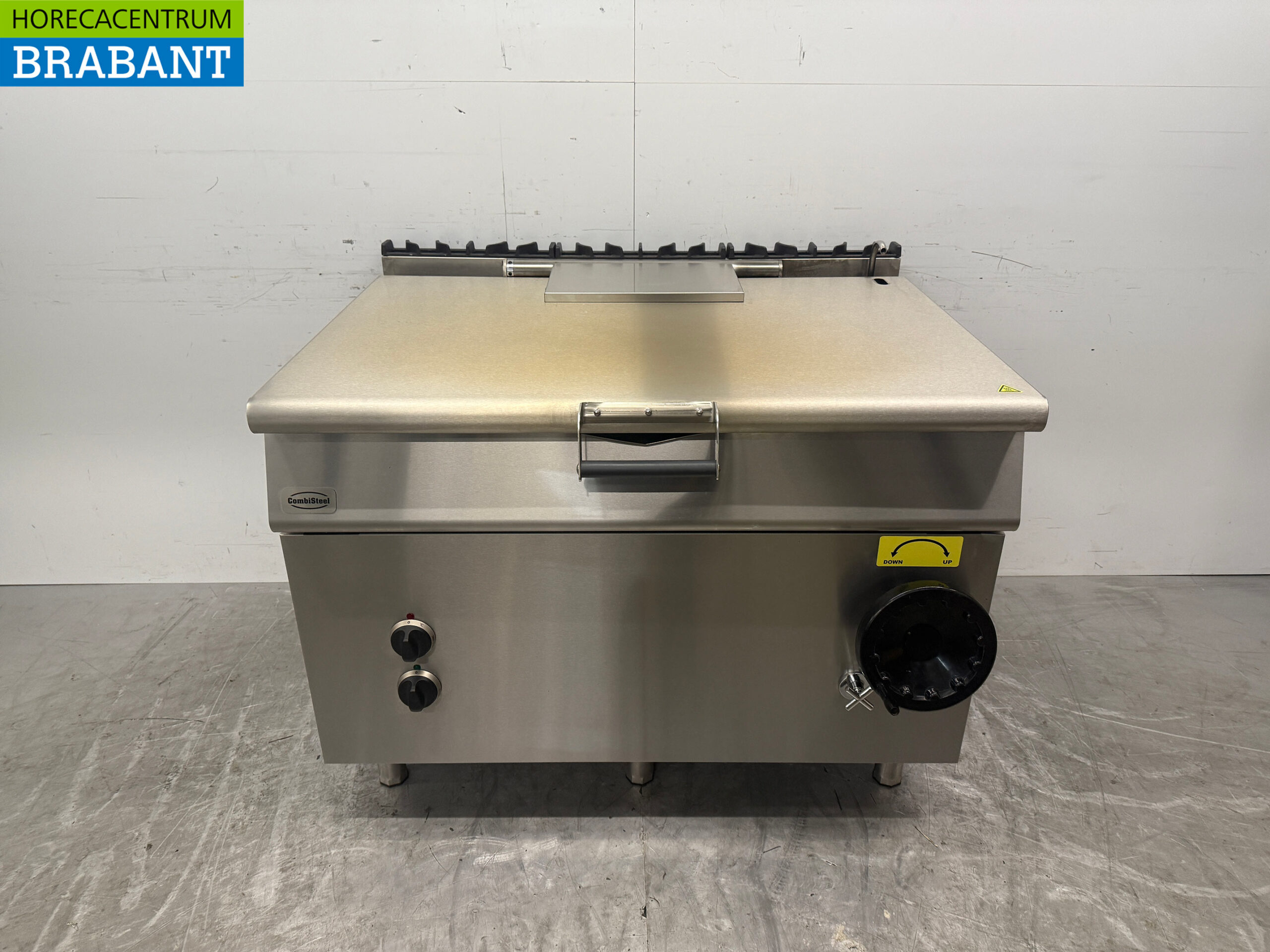 Stainless steel Combisteel tilting roasting pan 120 liter 120 cm 400V Horeca