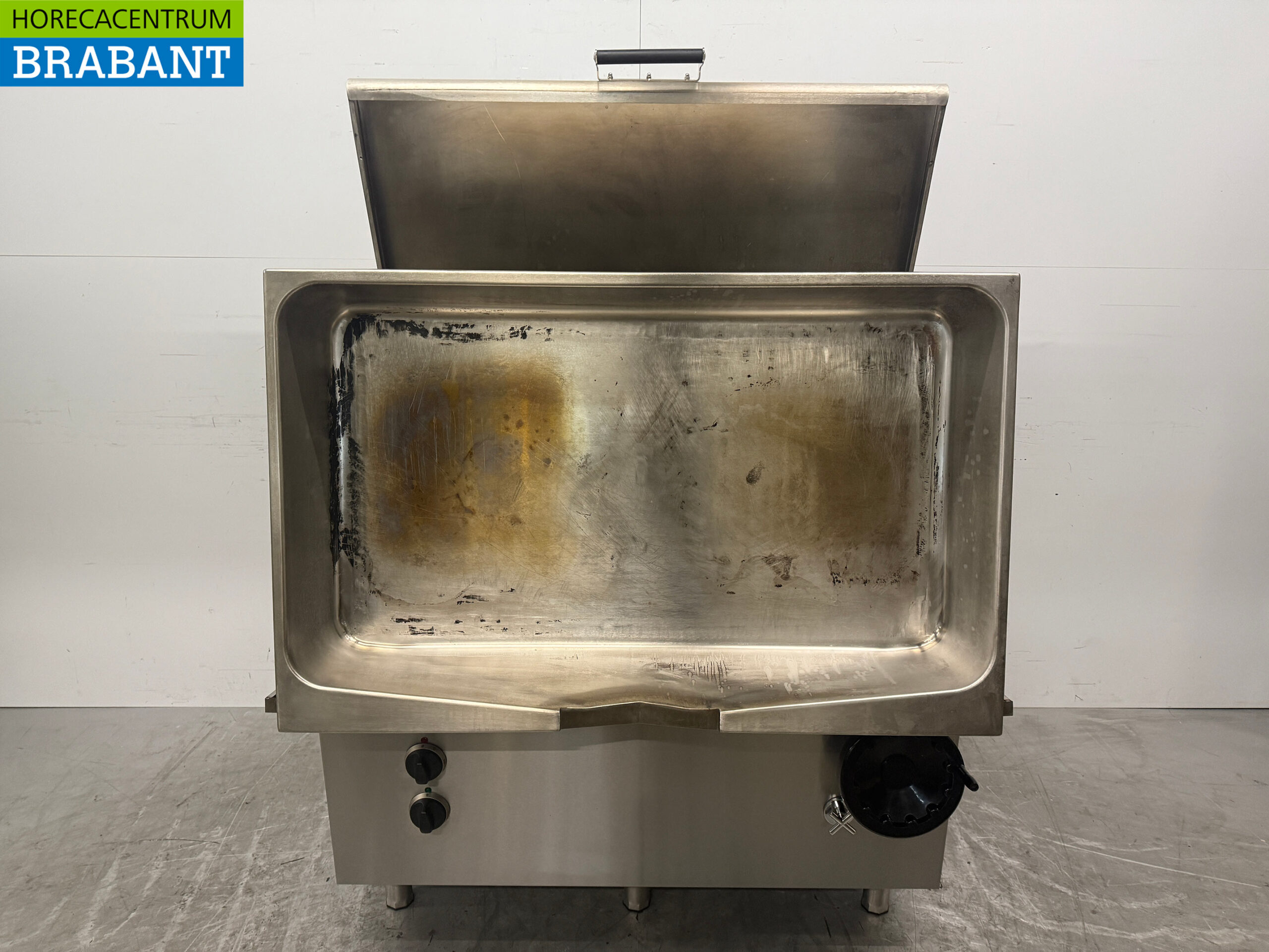 Stainless steel Combisteel tilting roasting pan 120 liter 120 cm 400V Horeca - Image 5