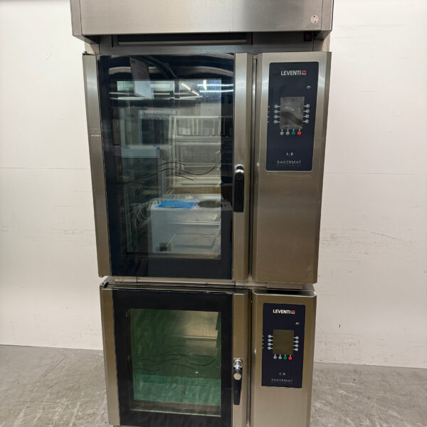 Stainless steel Leventi Baking oven Hot air oven with moisture injection 16 x 60/40cm 400V Catering Bakery