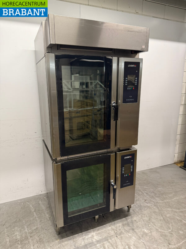 Stainless steel Leventi Baking oven Hot air oven with moisture injection 16 x 60/40cm 400V Catering Bakery - Image 3