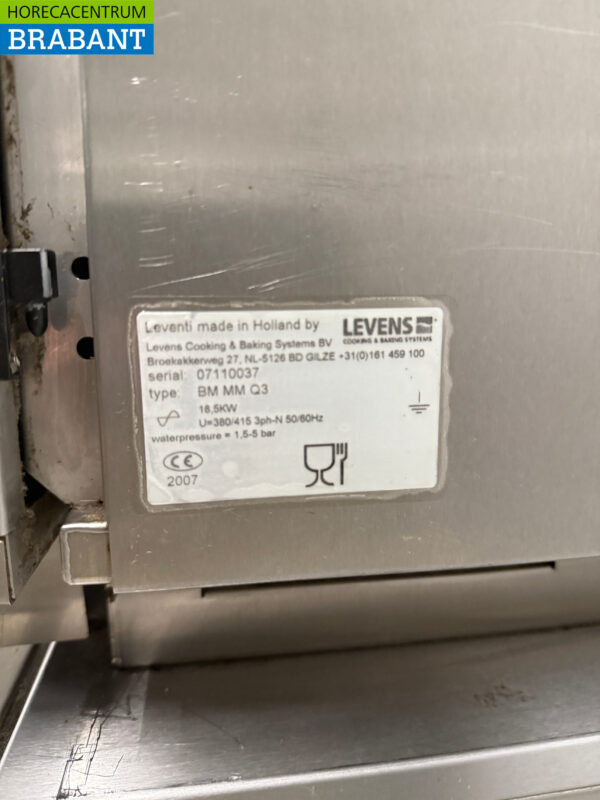 Stainless steel Leventi Baking oven Hot air oven with moisture injection 16 x 60/40cm 400V Catering Bakery - Image 6