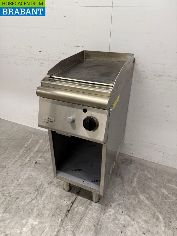 Stainless steel Combisteel Smooth Baking Plate 40 cm GAS Horeca - Image 2