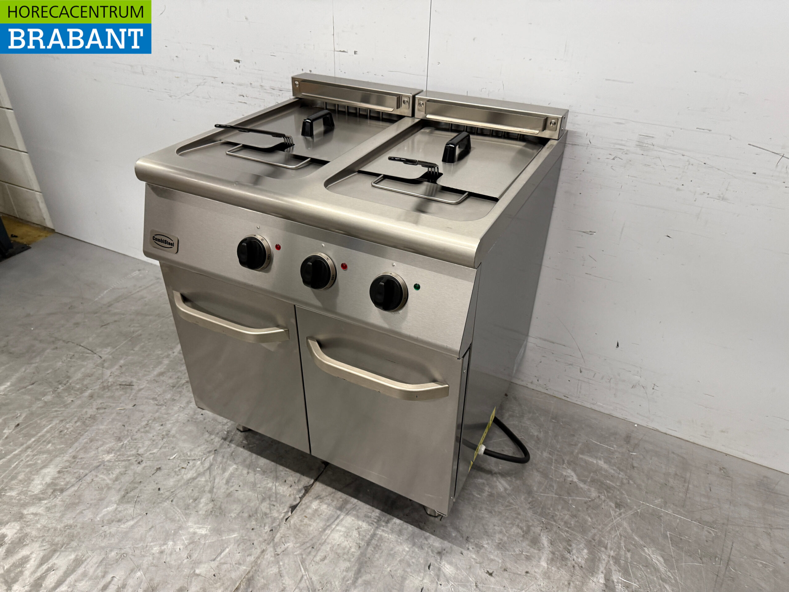 Stainless steel Combisteel Double Fryer 2 x 18 liters 400V Horeca - Image 2