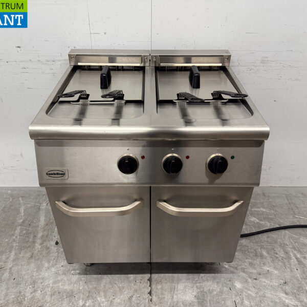 Stainless steel Combisteel Double Fryer 2 x 18 liters 400V Horeca