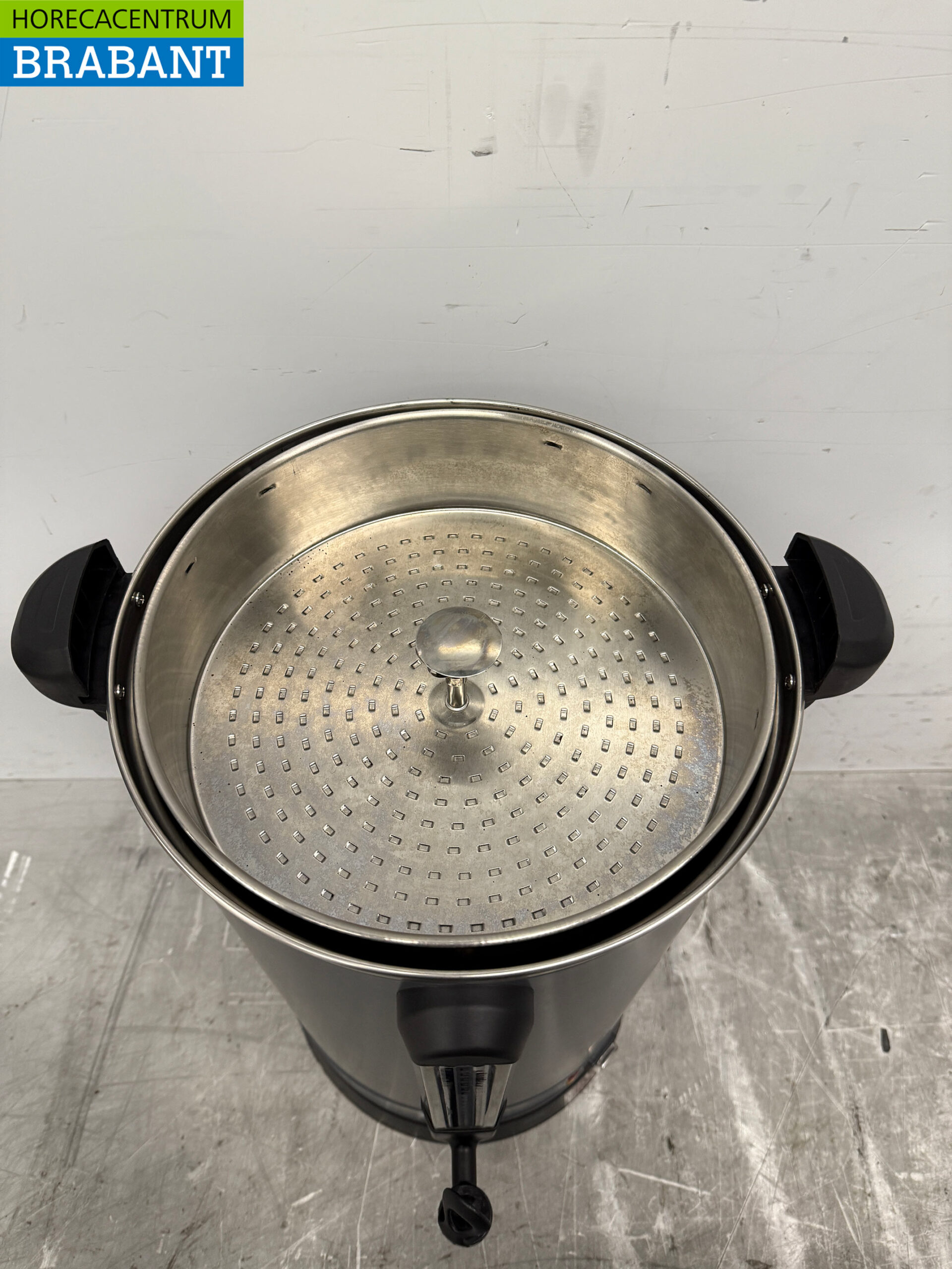Stainless steel Double-walled percolator coffee machine 20.5 liters 135 cups 230V Horeca - Image 4