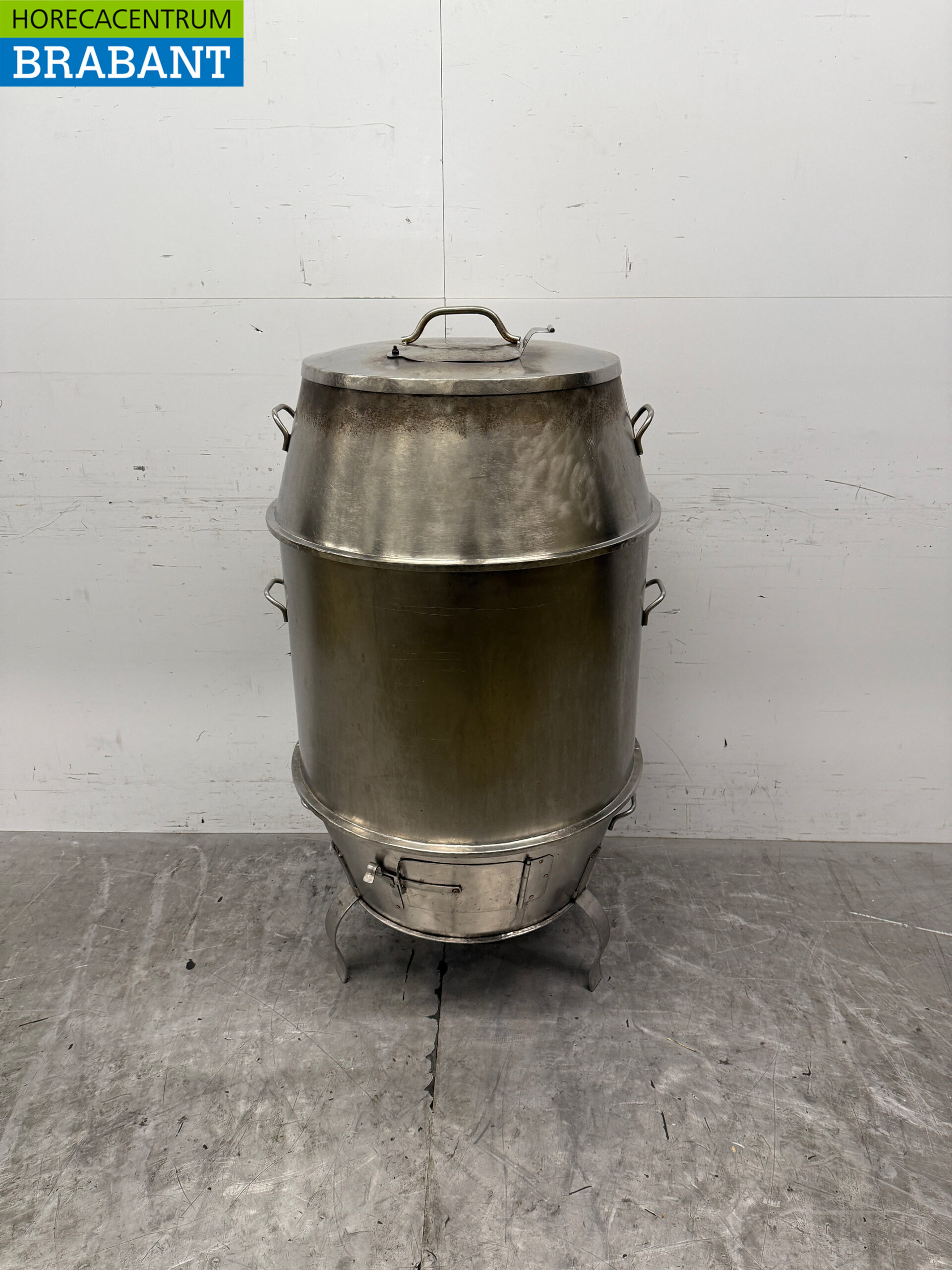 Stainless steel Smoking barrel Smoker Peking duck oven 70 cm Horeca