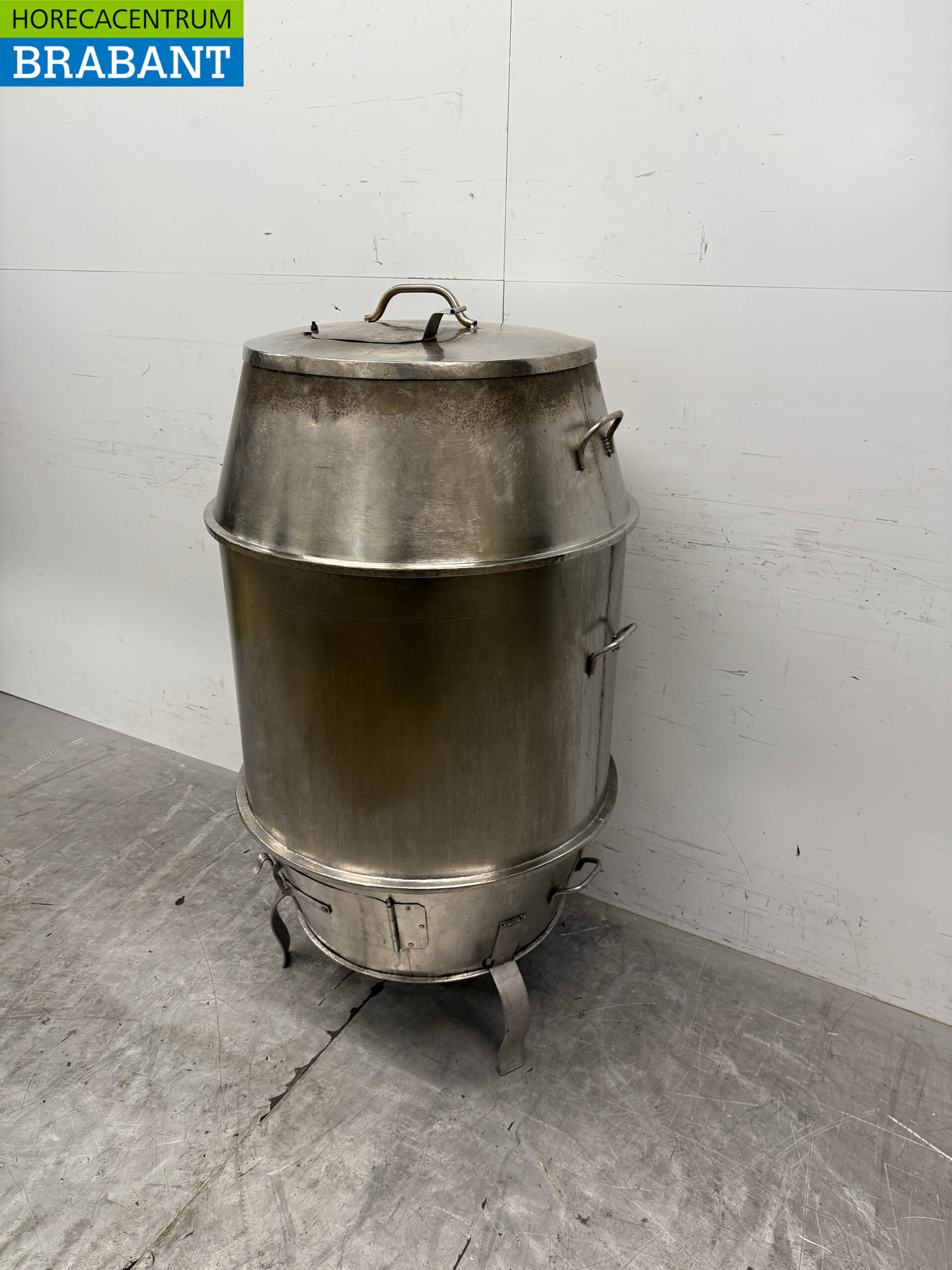 Stainless steel Smoking barrel Smoker Peking duck oven 70 cm Horeca - Image 2