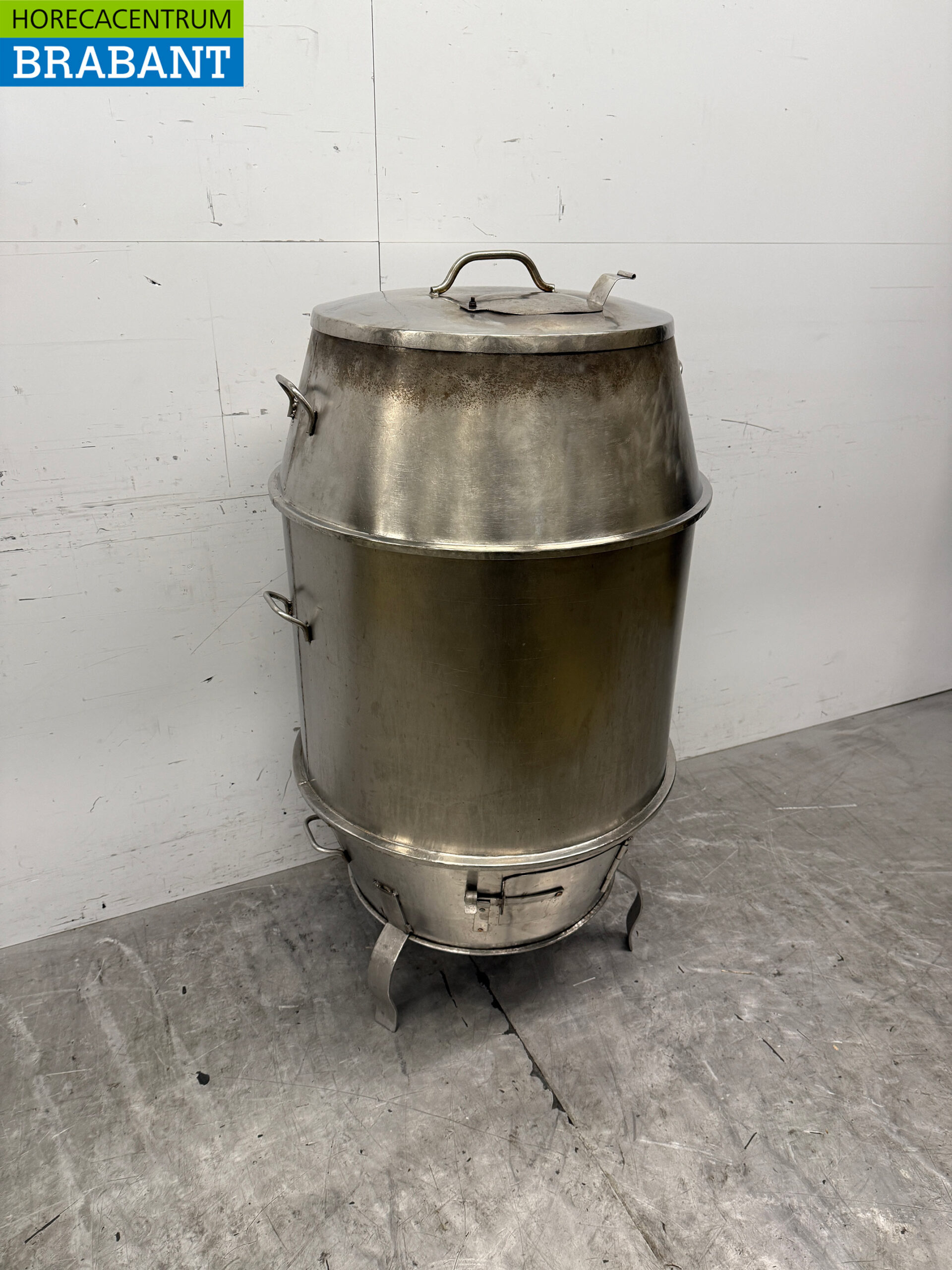 Stainless steel Smoking barrel Smoker Peking duck oven 70 cm Horeca - Image 3