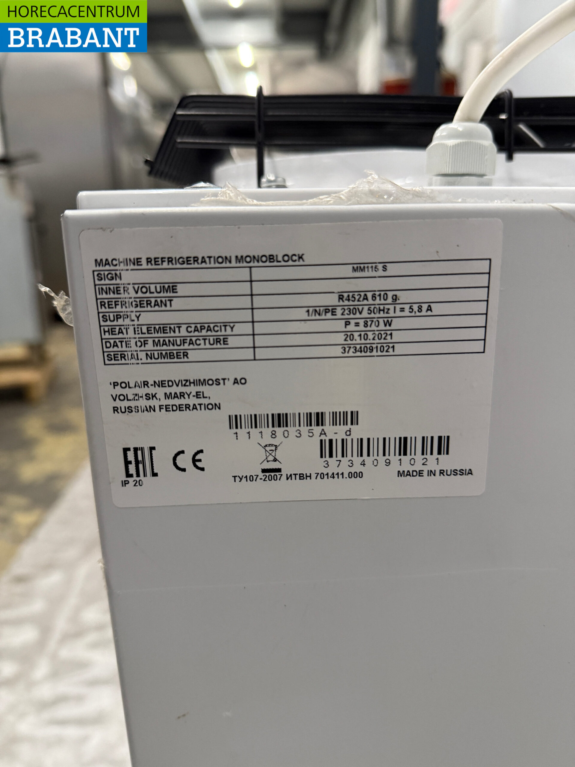 Combisteel Refrigeration Unit Refrigeration Unit Plug-in Monoblock Wall Unit 8.3 m3 230V Horeca - Image 5