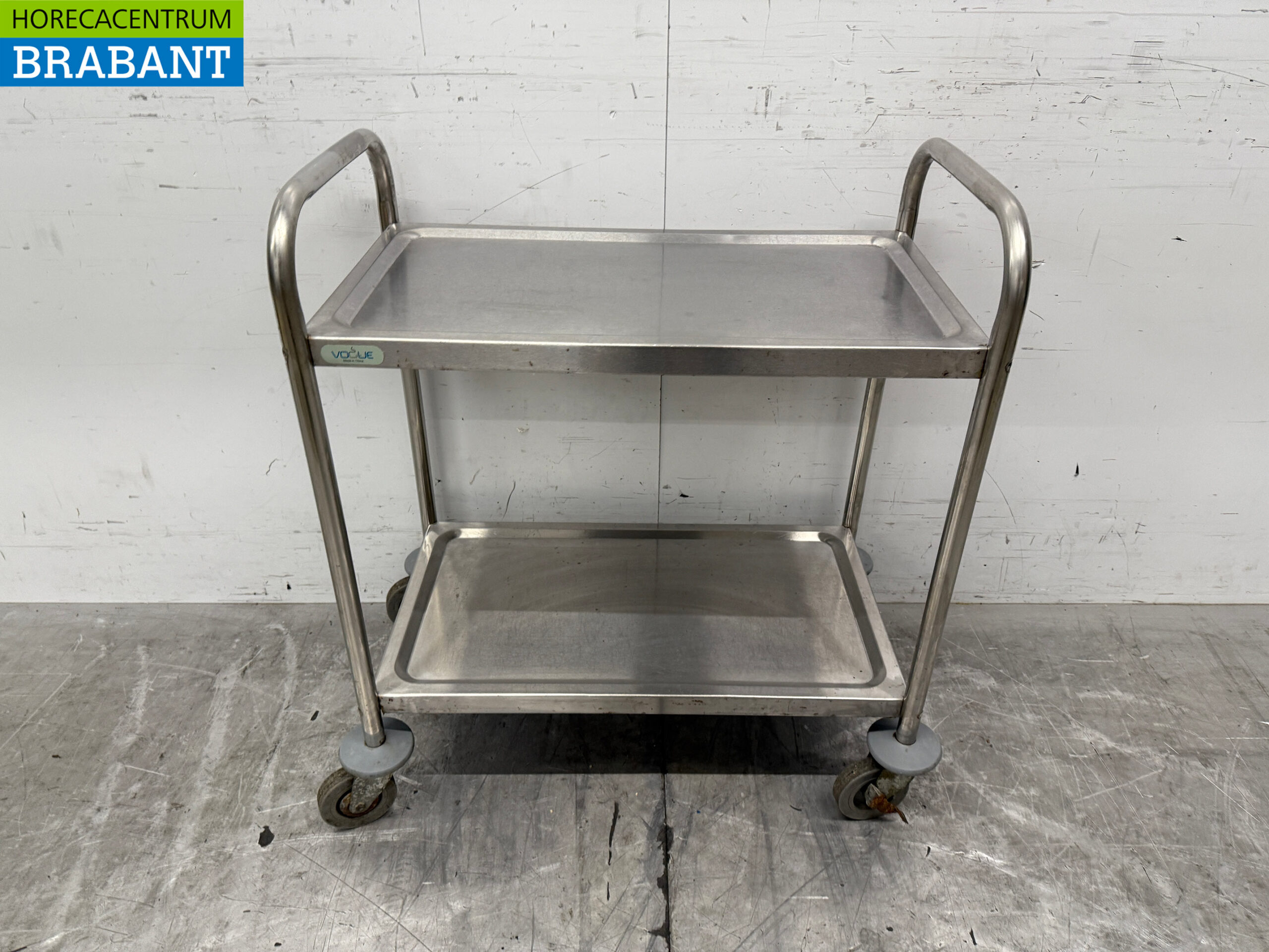 Stainless steel Serving trolley Serving trolley 2 tiers 72 cm Catering