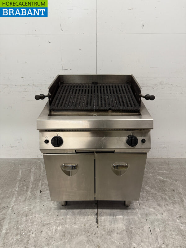 Stainless steel Lava Grill Stone grill 70 cm GAS Catering