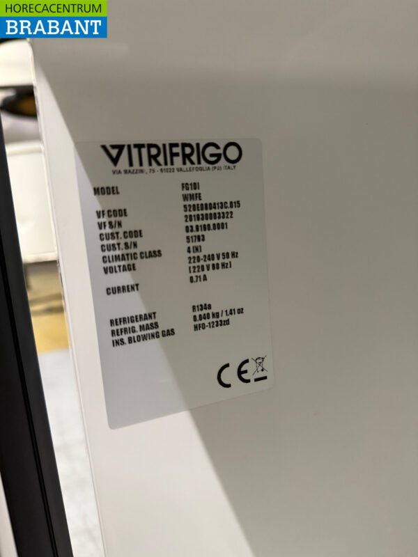 Vitrifrigo FG10i Milk cooler Milk refrigerator 7.5 liters 230V Horeca - Image 5