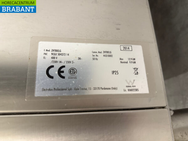 Stainless steel Zanussi Sliding dishwasher 400V Catering - Image 7