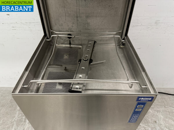 Stainless steel Rhima WD-7 Slide-through dishwasher 400V Catering - Image 4