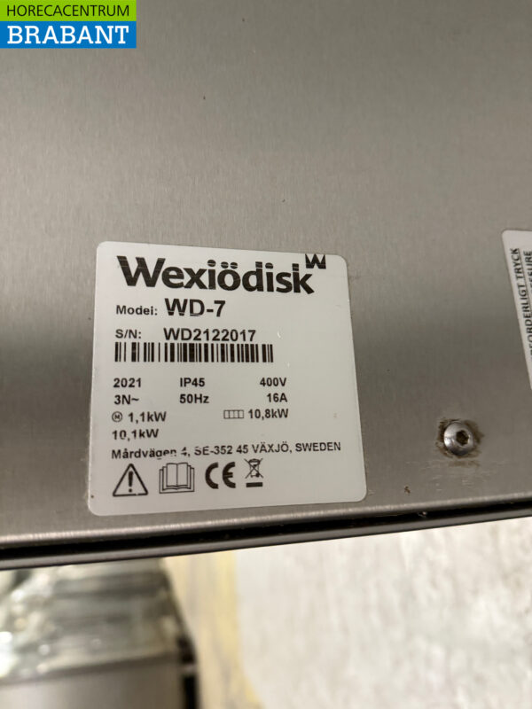 Stainless steel Rhima WD-7 Slide-through dishwasher 400V Catering - Image 7