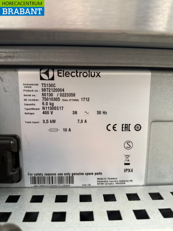 Electrolux T5130C Laundry dryer 6 kilos 230V Horeca - Image 5