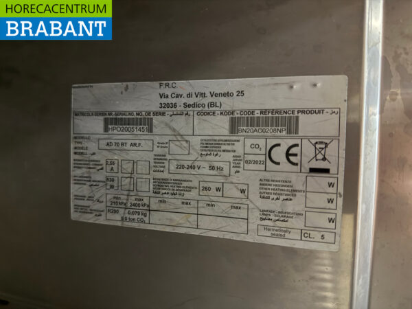 Stainless steel Polaris Mobile Freezer 540 liters 230V Horeca - Image 5