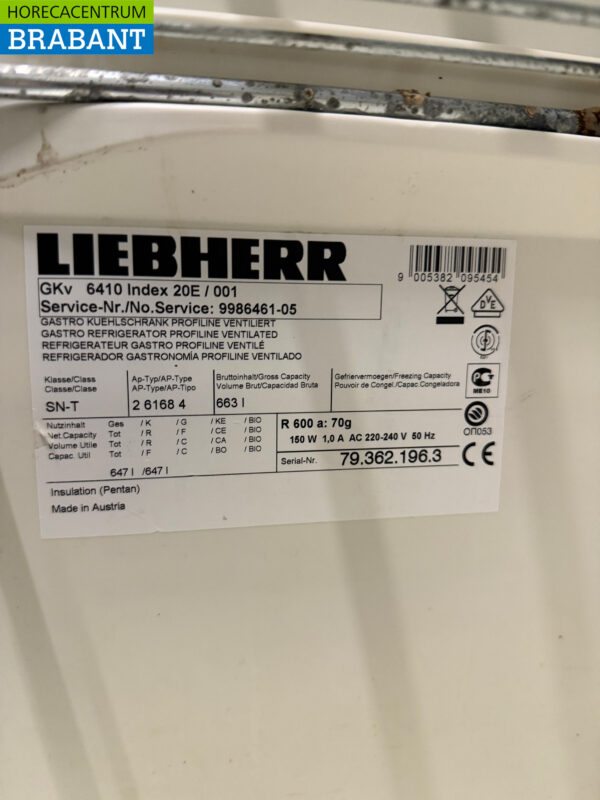 Liebherr Refrigeration 663 liters 230V Horeca - Image 5