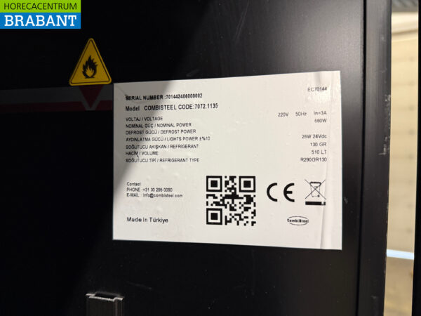 Combisteel Glass Door Freezer Freezer cabinet 510 liters 230V Horeca - Image 5
