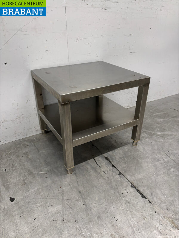Stainless steel Worktable Etagere with Undershelf 51.5 x 47.5 x 46 cm Catering - Image 2