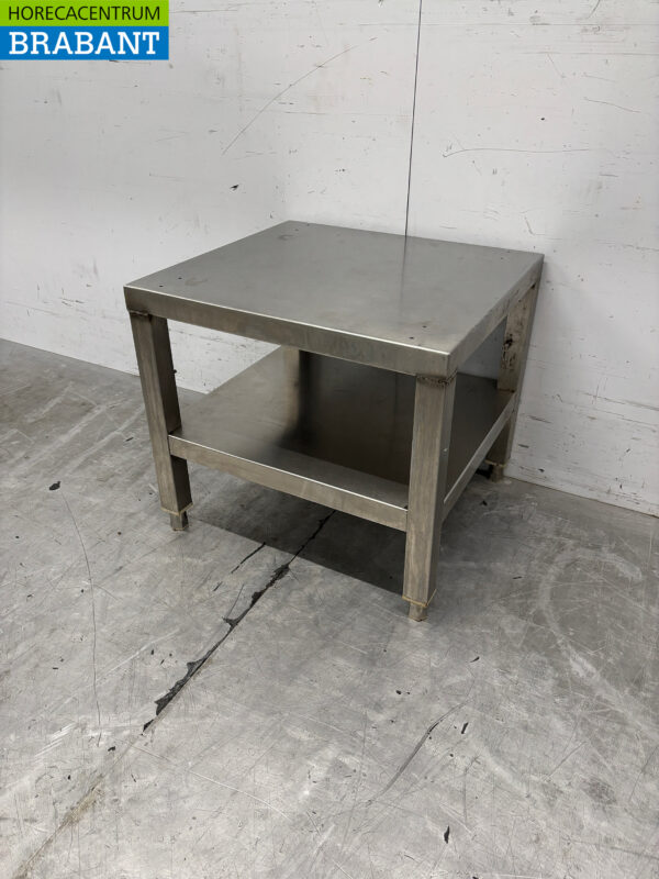 Stainless steel Worktable Etagere with Undershelf 51.5 x 47.5 x 46 cm Catering - Image 3