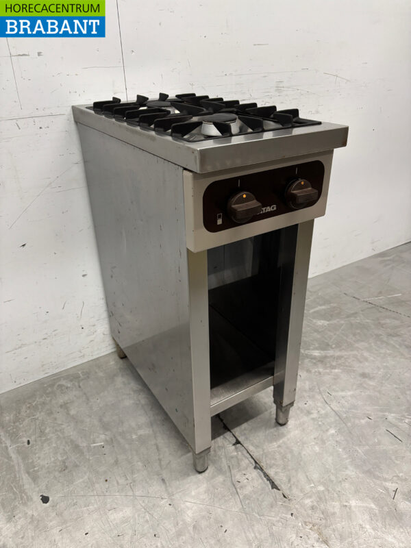 Stainless steel Atag 2 burner stove 35 cm GAS Horeca - Image 3