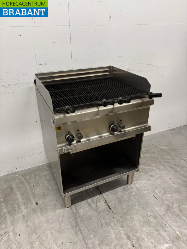 Stainless steel Zanussi Lavagrill Grill 70 cm GAS Catering - Image 2