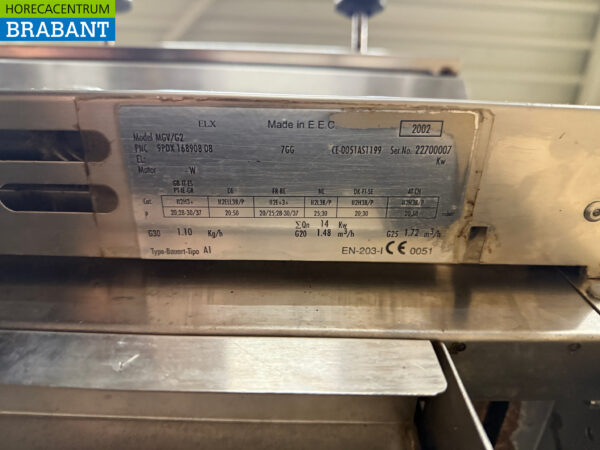 Stainless steel Zanussi Lavagrill Grill 70 cm GAS Catering - Image 6