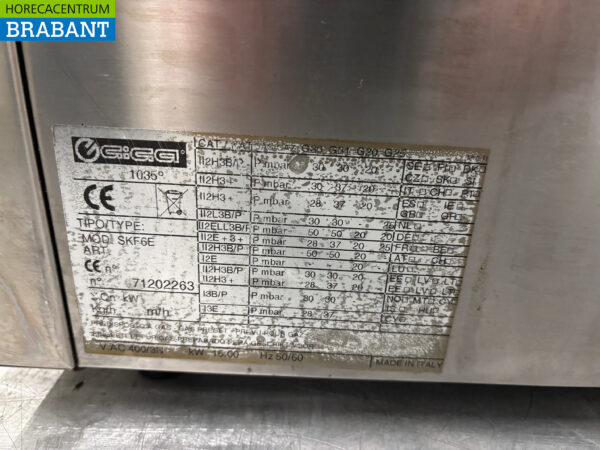 Stainless steel Giga Double Fryer 2 x 6 liters 400V Catering - Image 6