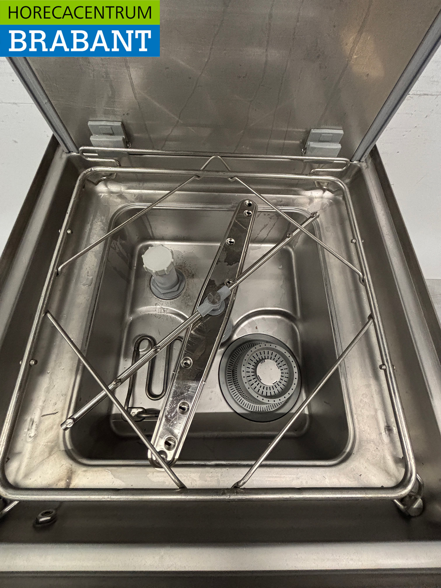 Stainless steel Colged Sliding dishwasher with drain pump 400V Catering - Image 7