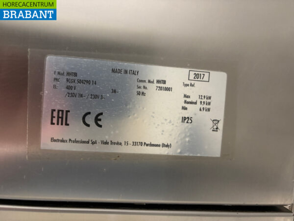 Stainless steel Zanussi Sliding dishwasher with drain pump 400V Catering - Image 7