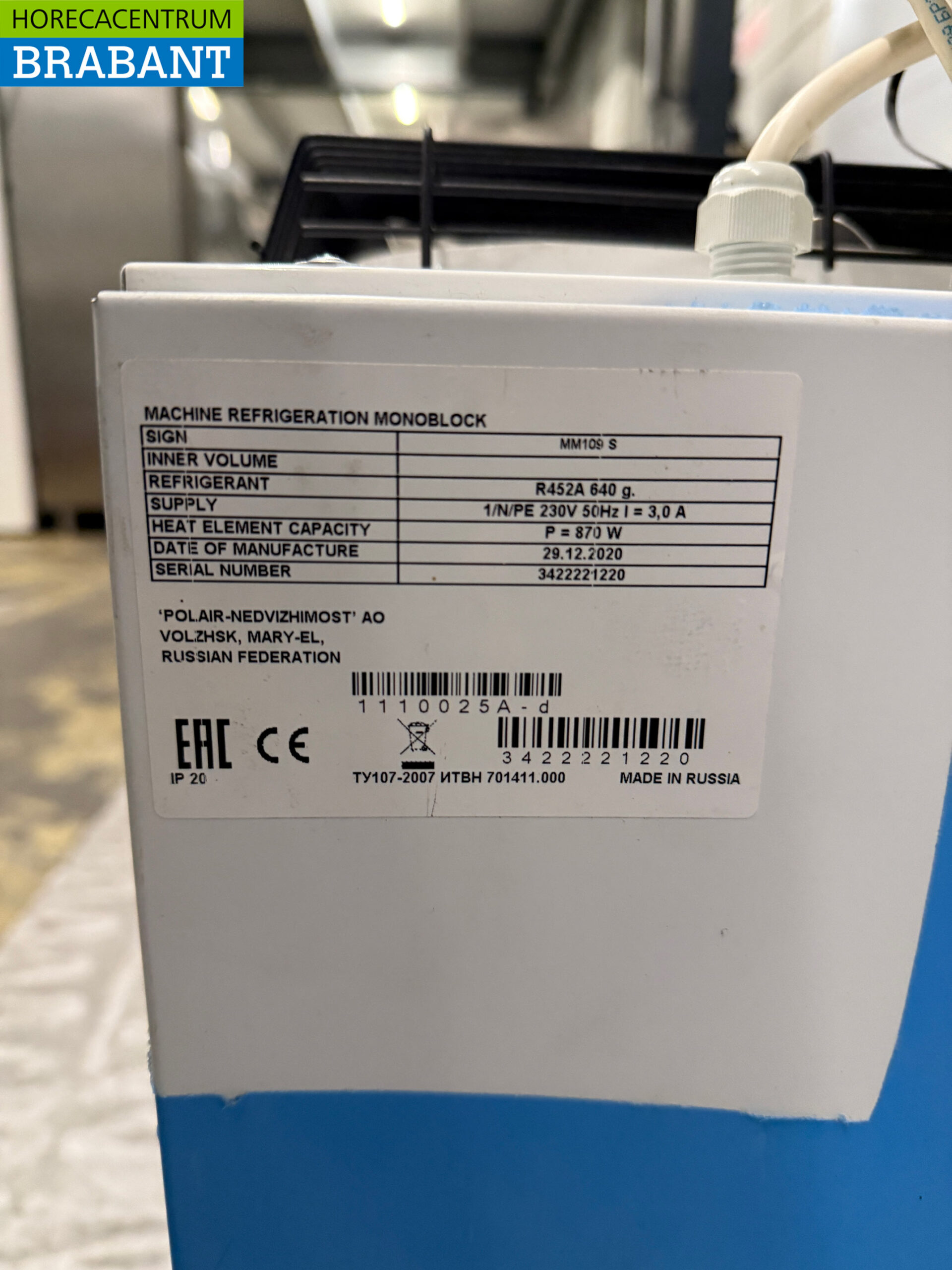 Polar Refrigeration Unit Refrigeration Unit Plug-in Monoblock Wall Unit 8.7 m3 230V Horeca - Image 5