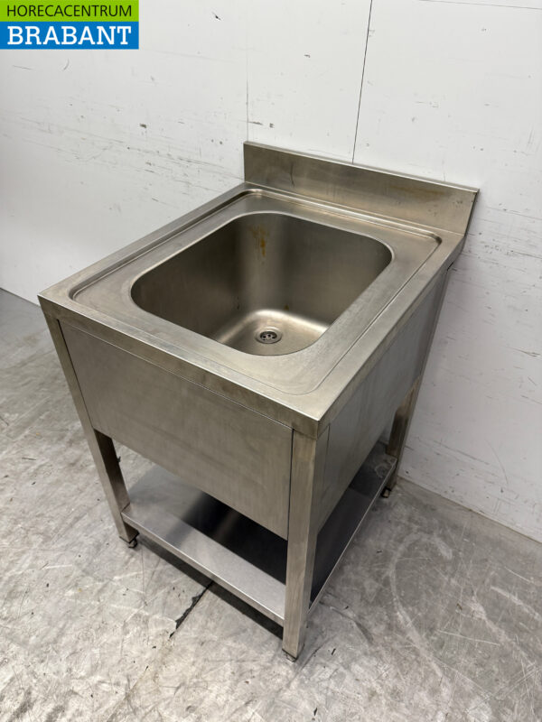 Stainless steel Rinse Table Sink 60 x 70 cm Catering - Image 2