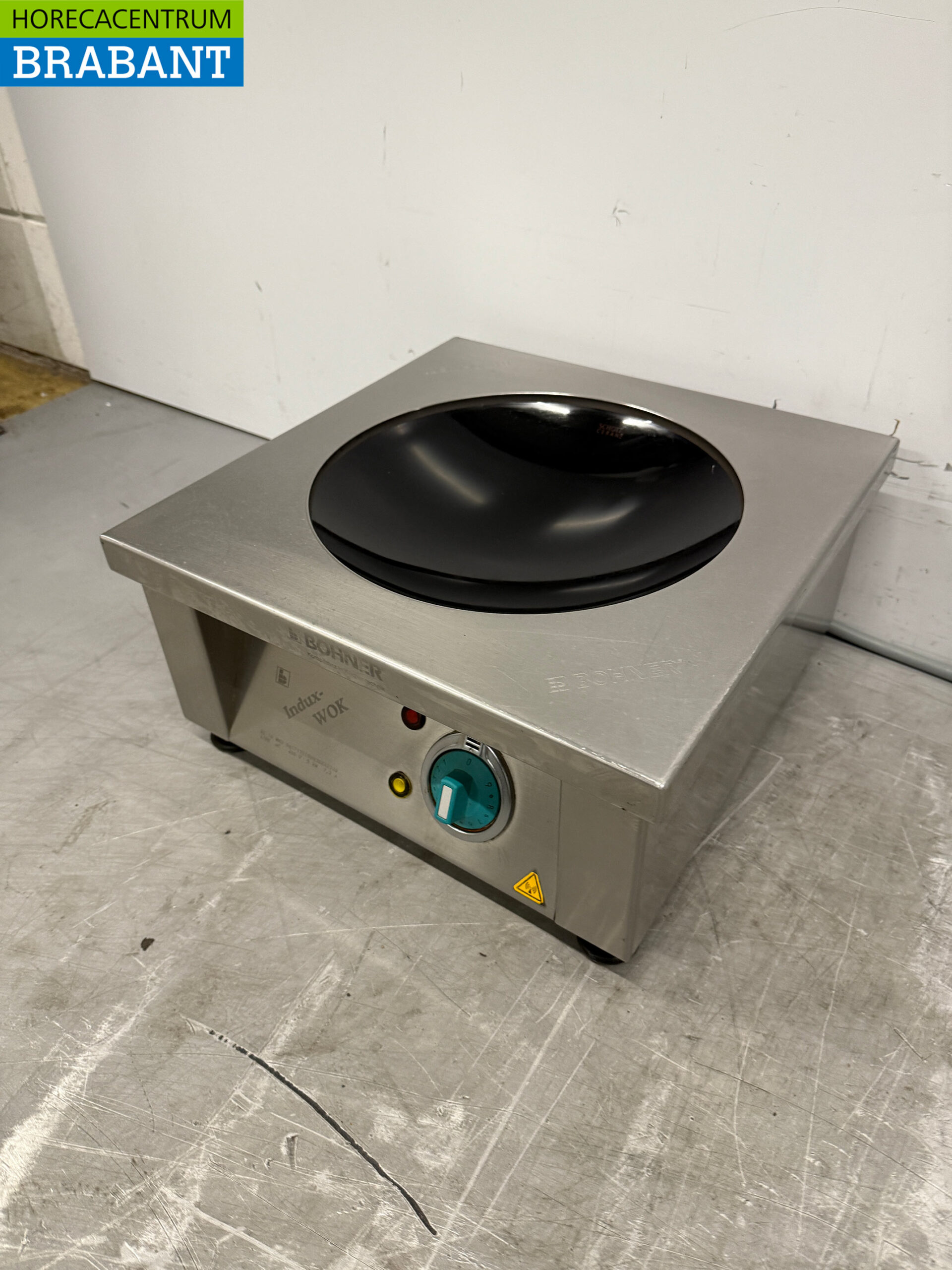 Stainless steel Bohner Induction Wok Wok plate with wok pan 5 kW 400V Horeca - Image 2