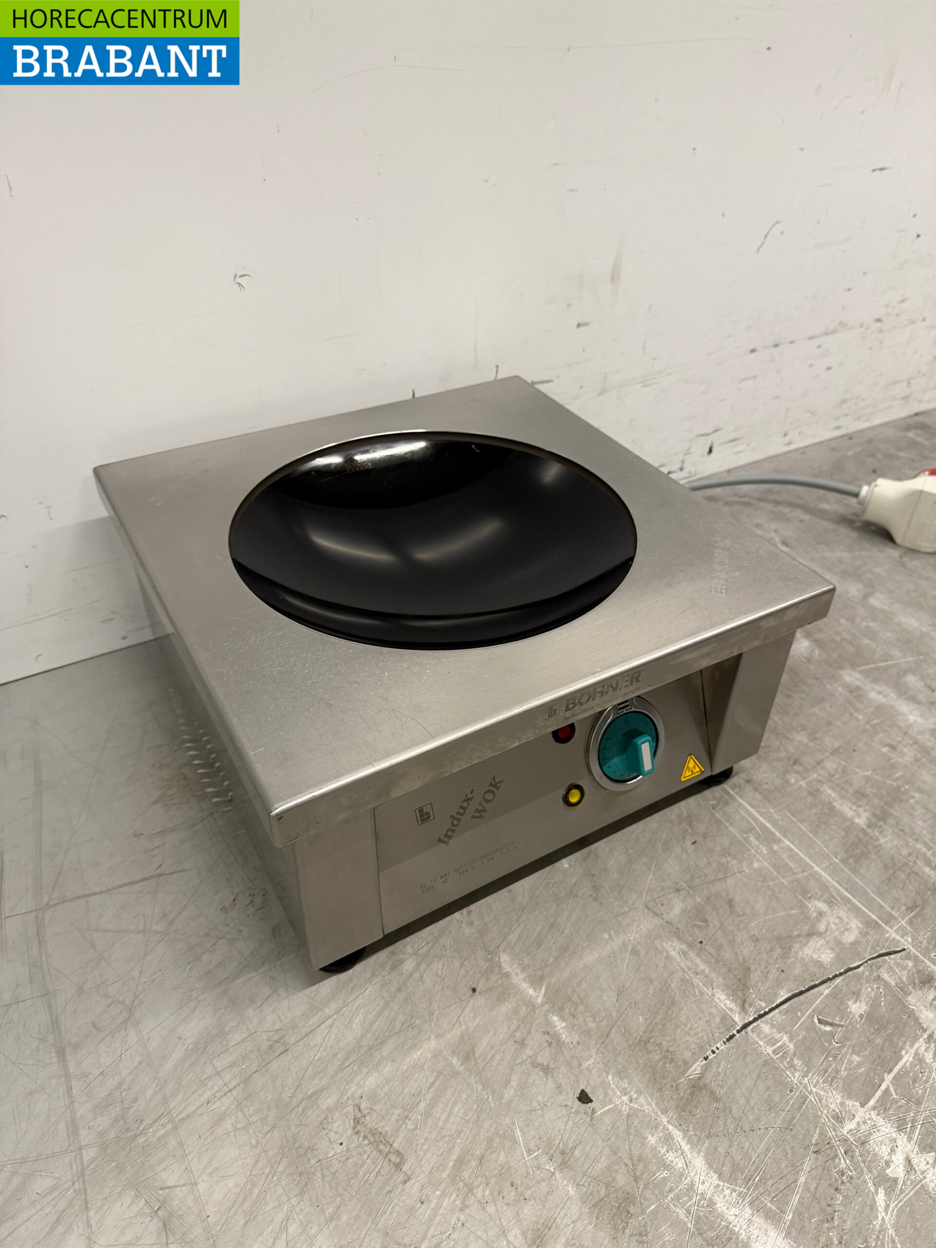 Stainless steel Bohner Induction Wok Wok plate with wok pan 5 kW 400V Horeca - Image 3
