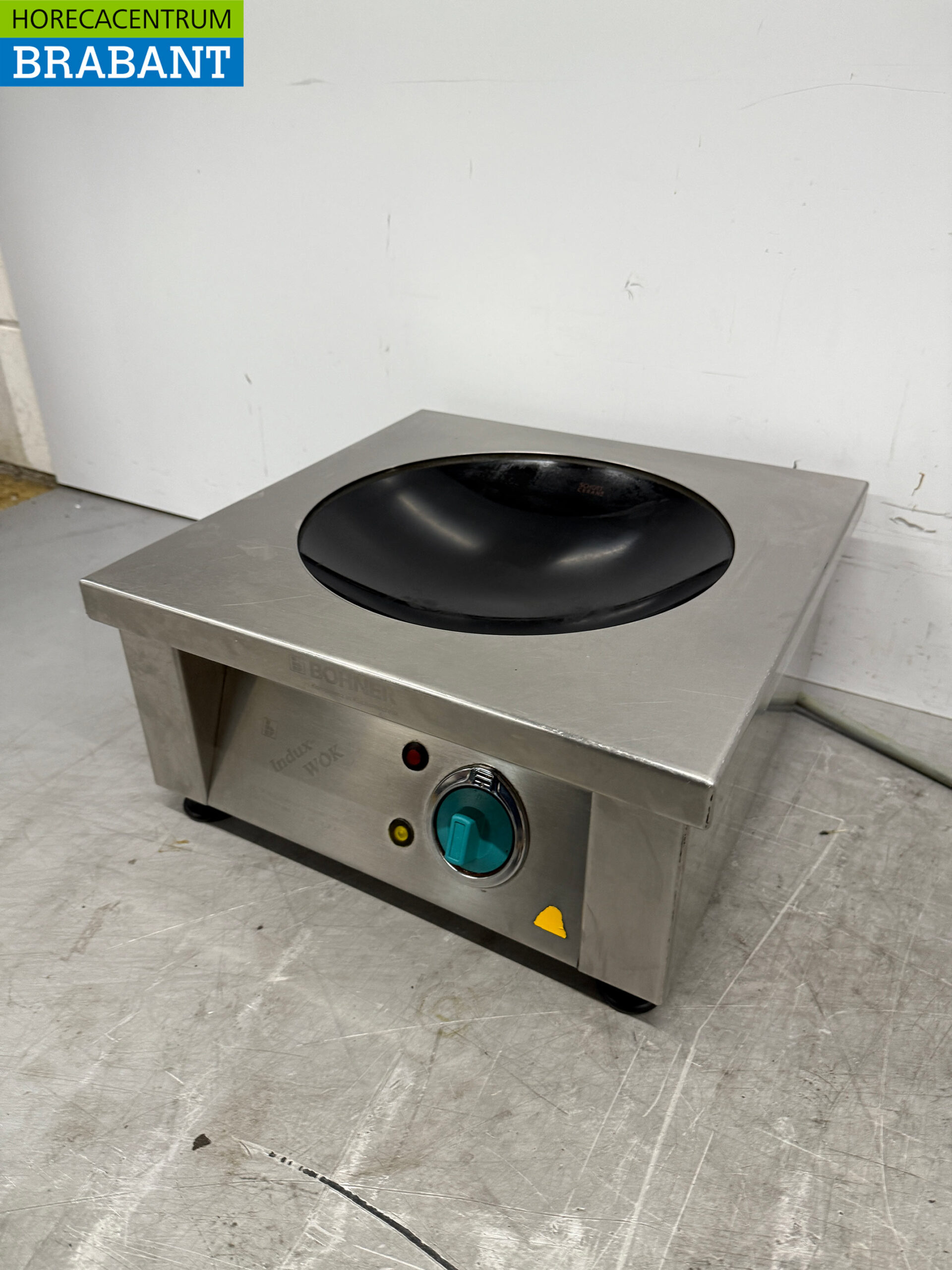Stainless steel Bohner Induction Wok Wok plate with wok pan 5 kW 400V Horeca - Image 2