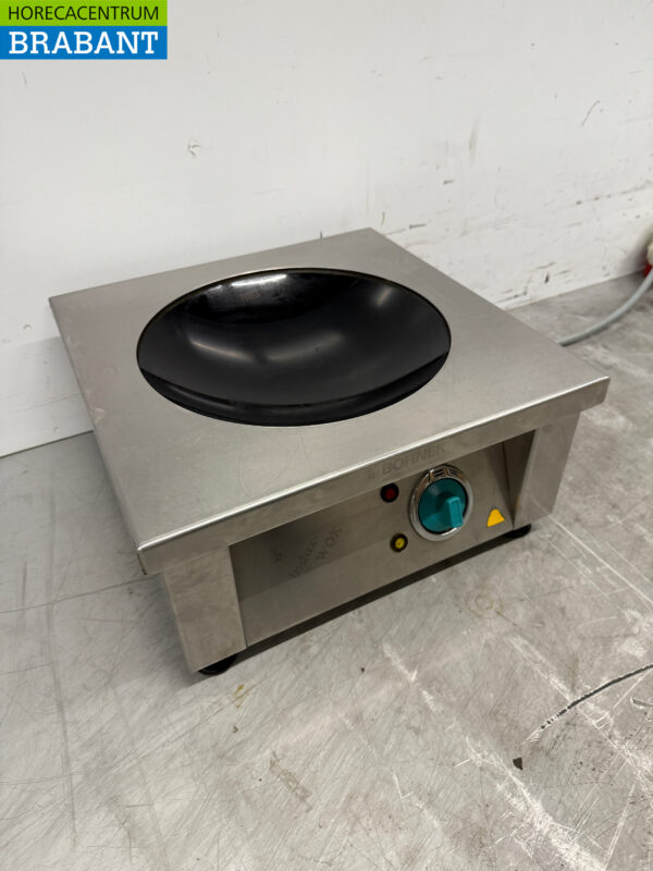 Stainless steel Bohner Induction Wok Wok plate with wok pan 5 kW 400V Horeca - Image 3