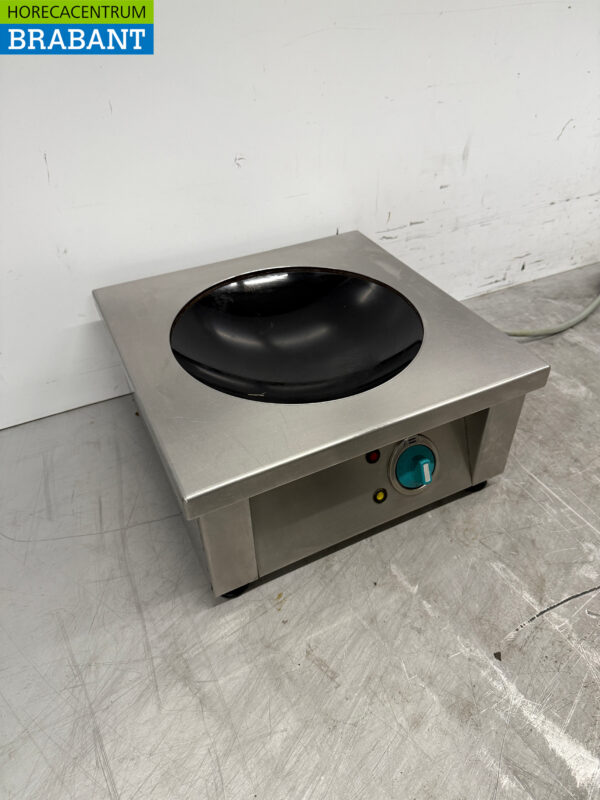 Stainless steel Bohner Induction Wok Wok plate with wok pan 5 kW 400V Horeca - Image 3