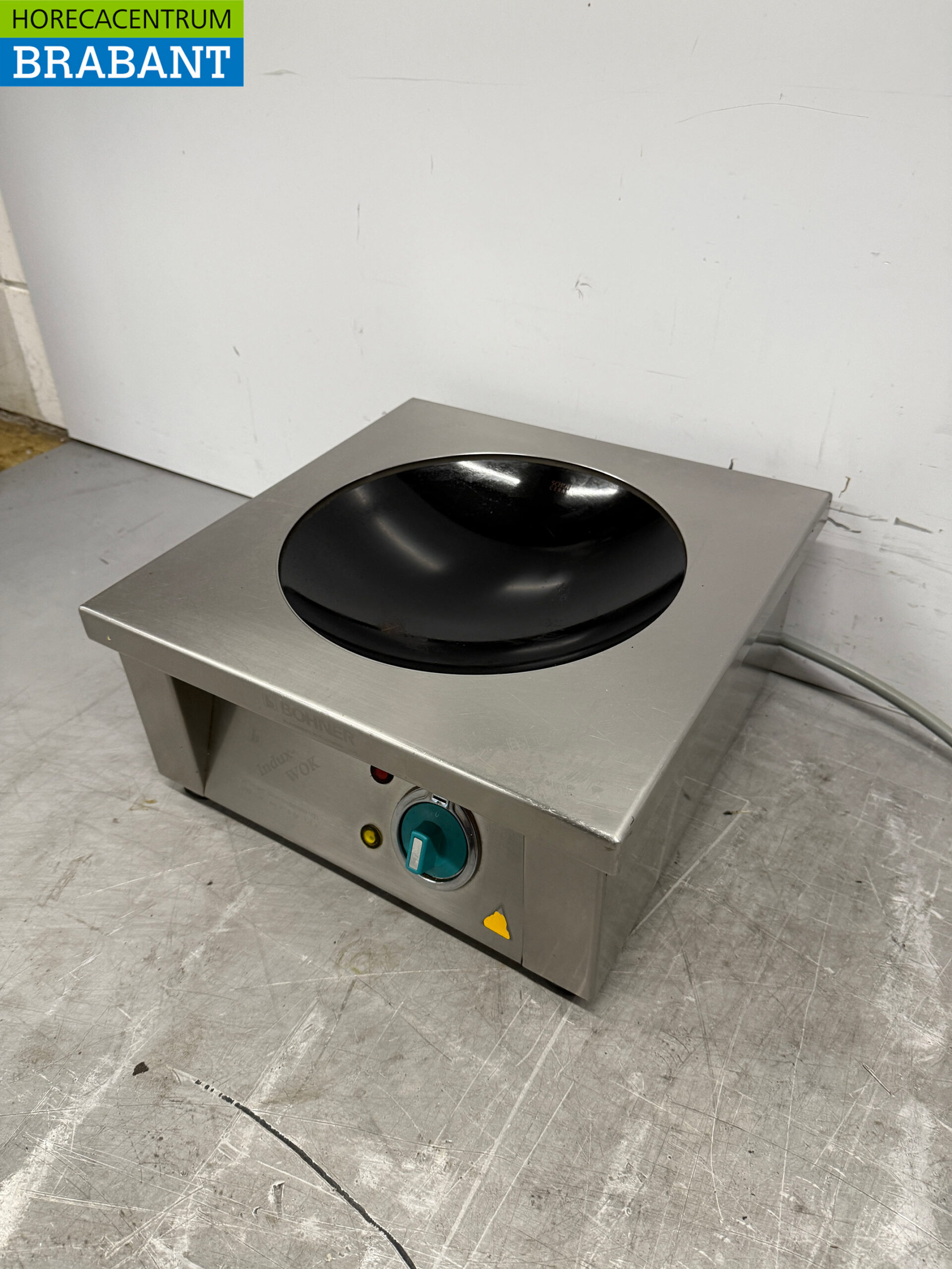 Stainless steel Bohner Induction Wok Wok plate with wok pan 5 kW 400V Horeca - Image 2