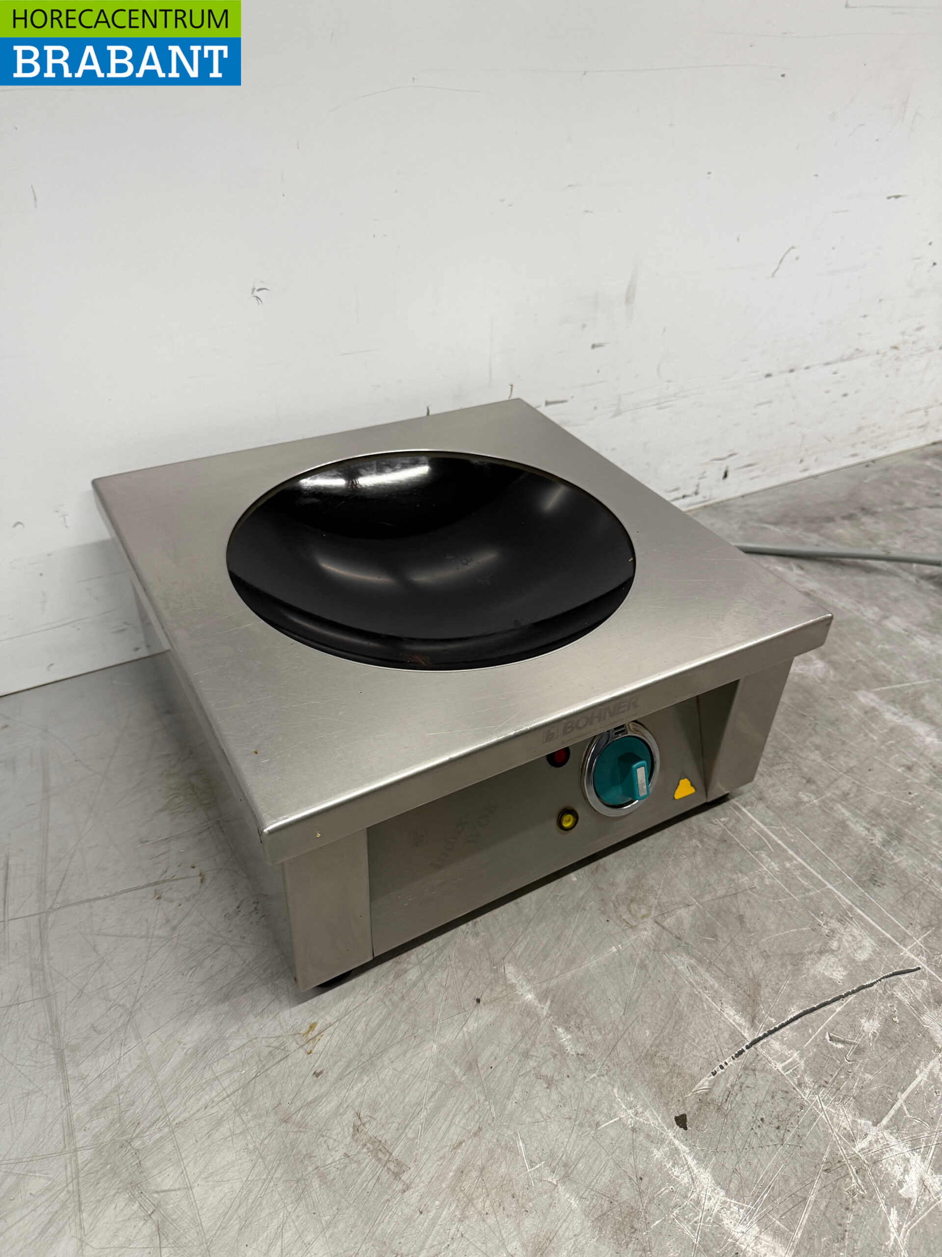 Stainless steel Bohner Induction Wok Wok plate with wok pan 5 kW 400V Horeca - Image 3
